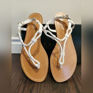 Lauren Ralph Lauren Alexa Rope Flat Sandals